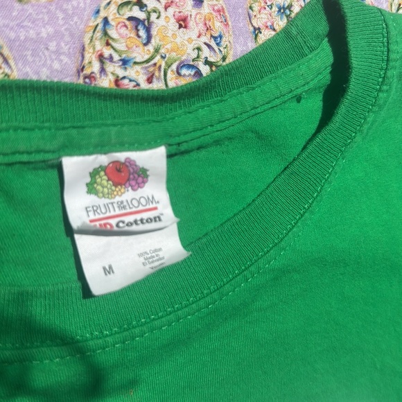 M&M M m cropped graphic tee Green m &m Size M HD 100% cotton Fruit of the loom - Picture 3 of 5